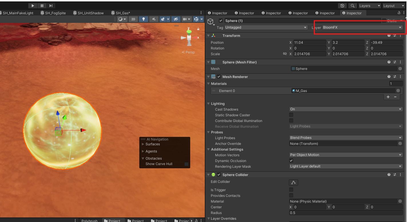 Selective Bloom RendererFeature